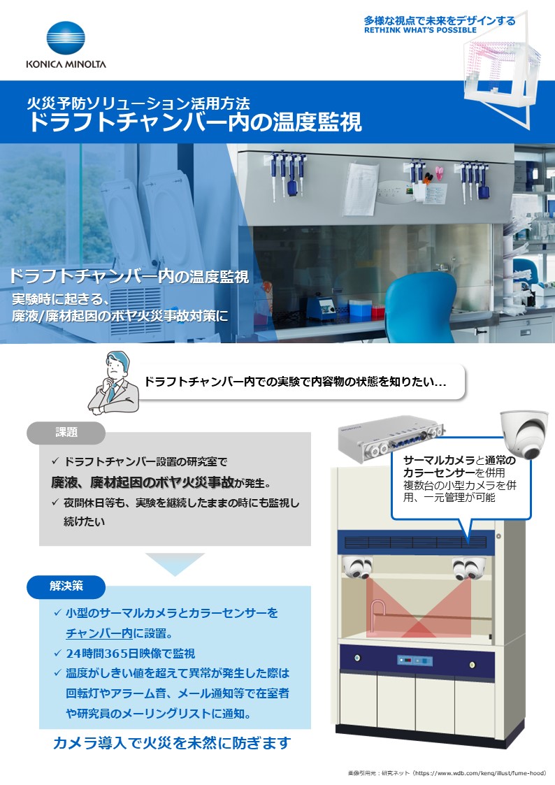 ドラフトチャンバー内の温度監視